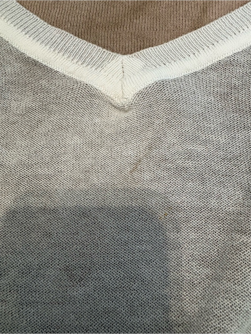 Free People We The Free Gibson V-Neck Pullover Sweater Petrified Wood Boho M - Picture 4 of 10
